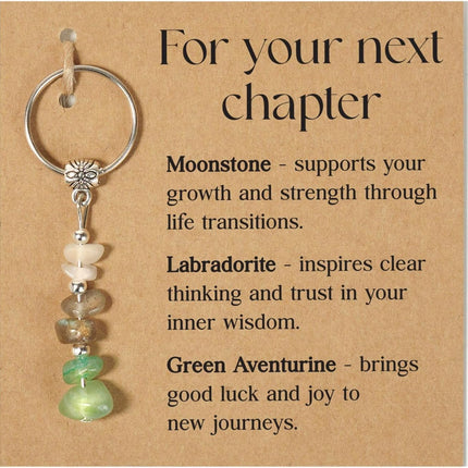Retirement and New Beginnings Crystal Keychain Gift for Women