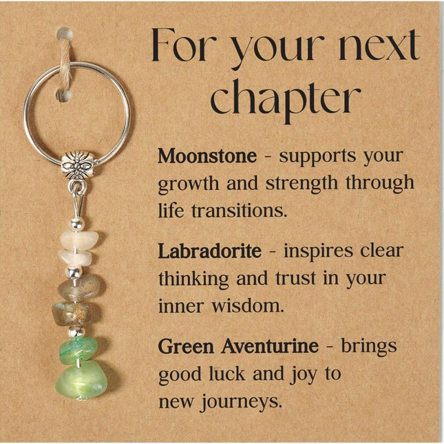 Retirement and New Beginnings Crystal Keychain Gift for Women