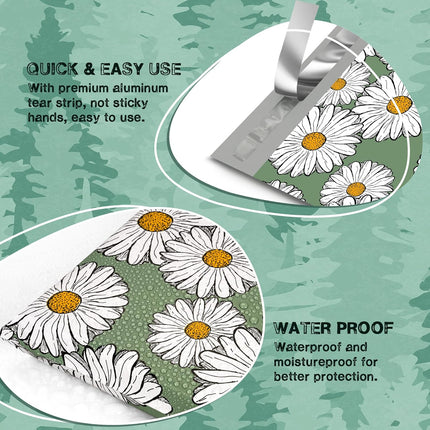 Chrysanthemum Poly Mailers 10x13 Inch, 100 Pcs