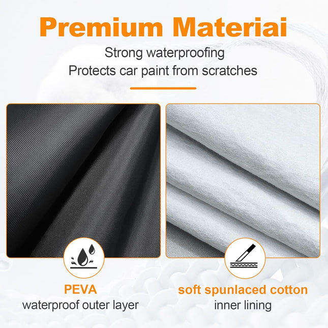 Waterproof All-Weather Truck Cover with Zipper Door