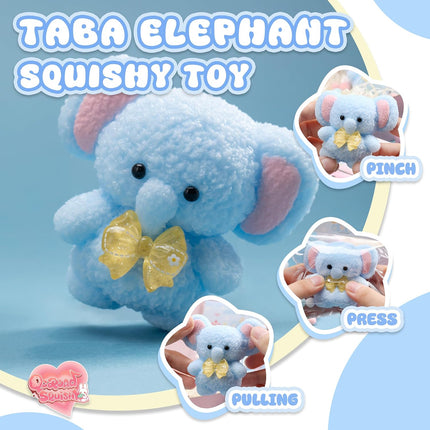 Blue Elephant Silicone Squishy Squeeze Toy