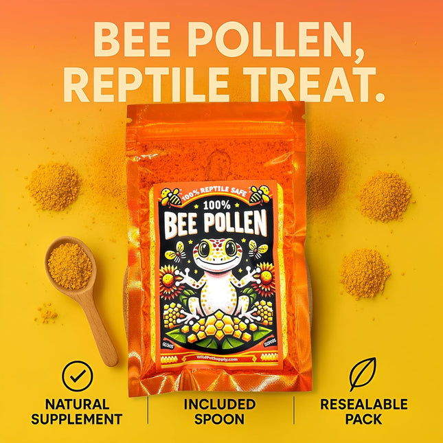 100% Bee Pollen Powder Food for Reptiles