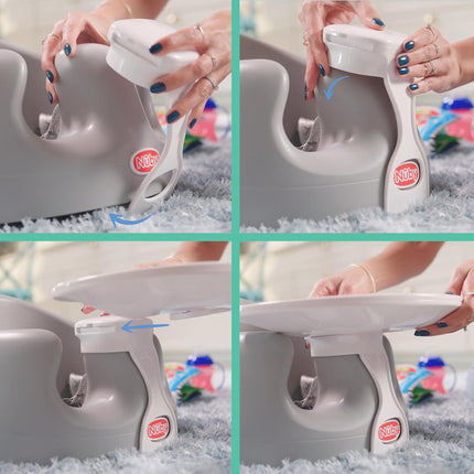 My Floor Seat Activity Tray - Easy Release, Easy Clean, White, 4+ Months