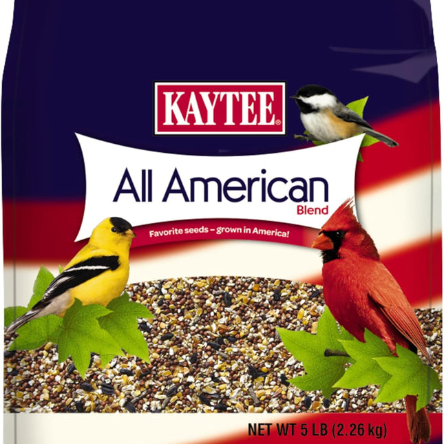 All American Wild Bird Food Seed Blend for Cardinals, Blue Jays, Finches & More, 5 lb