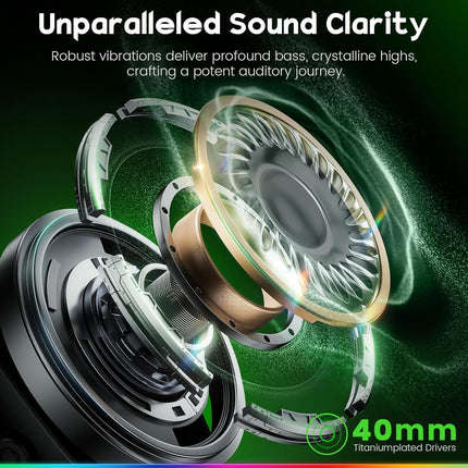 Wireless Gaming Headset for PC and Console Play