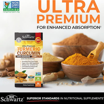 BioSchwartz Turmeric Curcumin 1500mg Joint Support