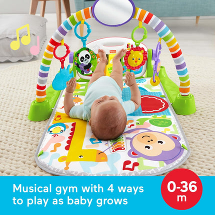 Deluxe Kick & Play Piano Baby Gym with Soft Rattle Maracas
