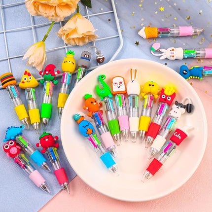 20-Piece Mini 4-in-1 Multicolor Ballpoint Pens Set