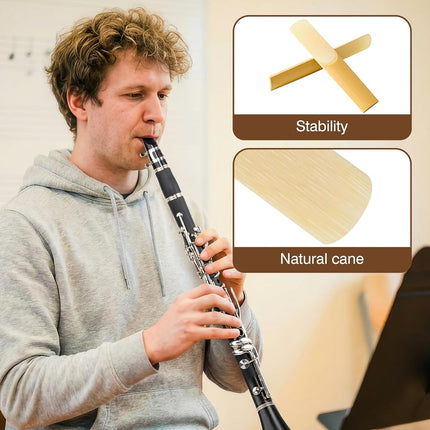 SourceToHome FuenteACasa New bee 10pcs Bb Clarinet Reeds Strength 3.0 Individually Packed with — Home & Lifestyle