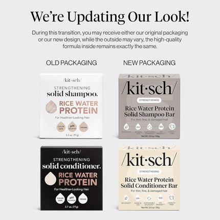 Rice Water Shampoo & Conditioner Set – Solid Shampoo & Conditioner Bar — Beauty & Self-Care