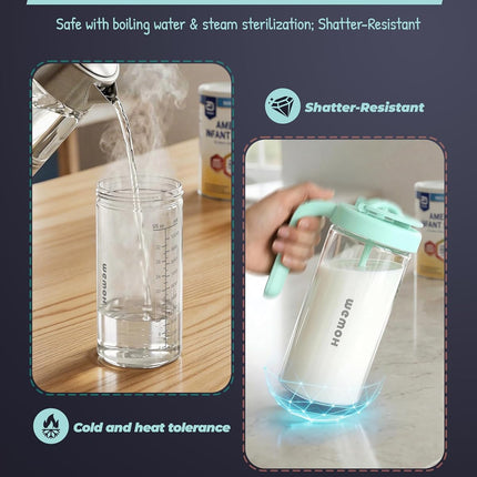 Borosilicate Glass Formula Mixing Pitcher - 32 oz