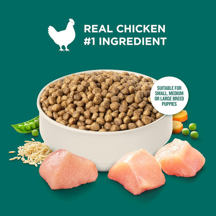 Puppy Dry Dog Food, Real Chicken & Brown Rice Recipe, 5 lb Bag