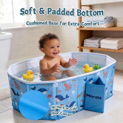 Collapsible Portable Baby Bathtub for 12 Months+