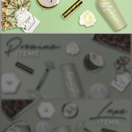 Personalized Bridesmaid Proposal Gift Set in Sage