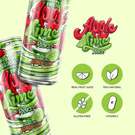 Apple Lime Rickey Sparkling Soda - Big