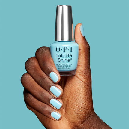 Infinite Shine Sea Me Now Soft Cool Turquoise Blue Shimmer Nail Polish