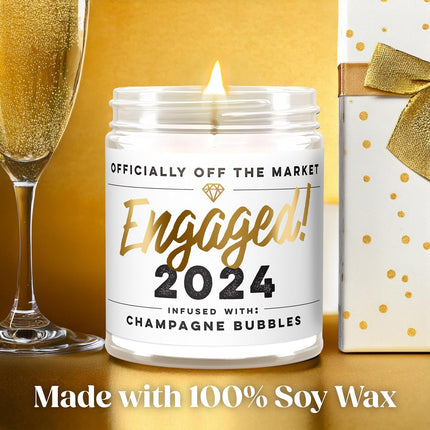 Engagement Jar Candles Gift for Couples