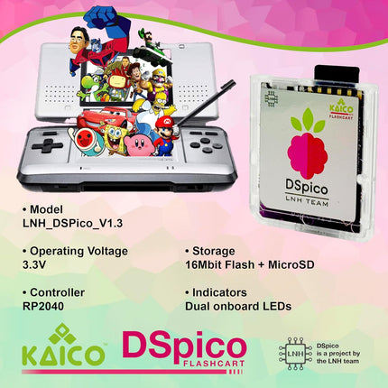 DSPico DS Flash Cart / DS Flash Card with 8GB Micro SD for DS & DSi