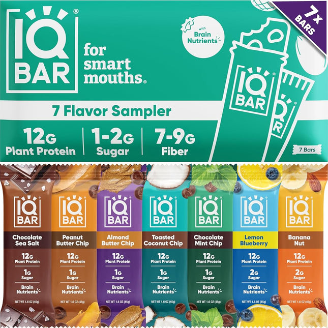 Clean Plant Protein Bar Sampler - 7 Count
