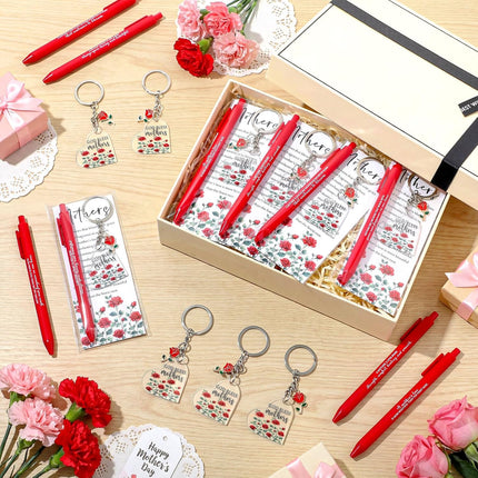 18-Set Mother's Day Red Rose Ballpoint Pens
