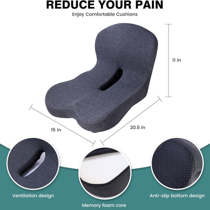 Memory Foam Ergonomic Car Seat Cushion