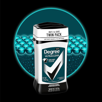 Men UltraClear Black + White Antiperspirant Deodorant, 2 Count, 2.7 oz