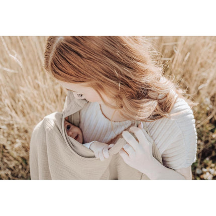 Muslin Nursing Cover in Summer Wheat