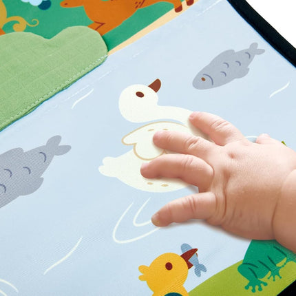 LittleNest NidoPequeño Hape x The Met Tree of Life Tummy Time Mat – Foldable High Contrast Sensory — Baby & Toddler