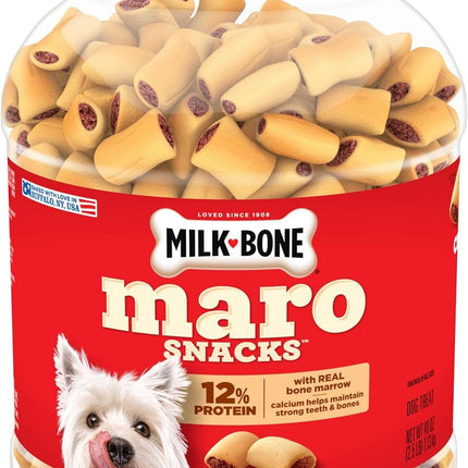 Small Dog Crunchy Biscuit Treats with Real Bone Marrow, 40 Oz Canister