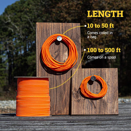 Marine Grade 100% Elastic Bungee Cord