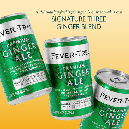 Premium Ginger Ale Mixer – 5.1 fl oz Cans, Pack of 8