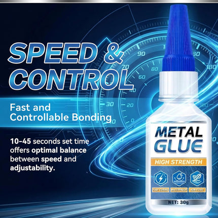 Metal Glue, Super Glue for Metal 30g Heavy Duty Instant Adhesive