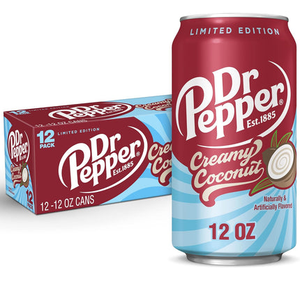 Creamy Coconut Soda, 12 fl oz cans, 12 Pack