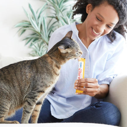 Lickable Creamy Purée Cat Treats, Tuna & Chicken Variety, 50 Tubes