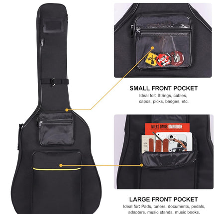 HomeChef ChefDelHogar 40 41 42 Inch Acoustic Guitar Bag, Oxford Fabric with 0.35" Thick Padding — Kitchen & Home
