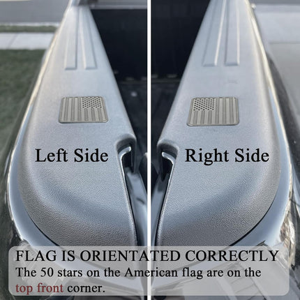 Black Bed Rail Stake Pocket Covers, 2-Piece Set