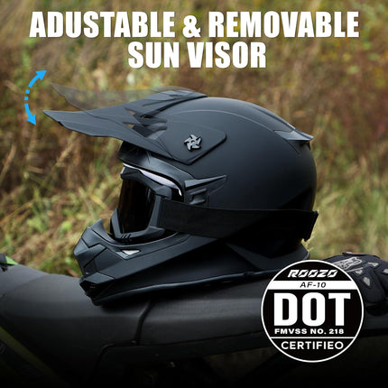 Kids Dirt Bike Youth ATV Helmet with Goggles and Gloves