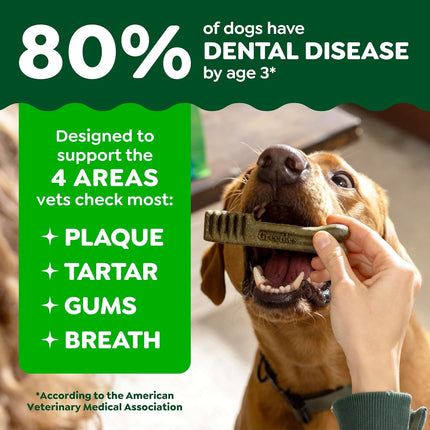Adult Natural Dental Dog Treats, Regular Size Original Flavor, 36 oz, 36 Count