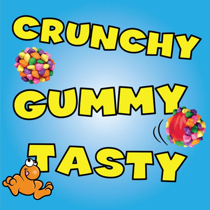 Rainbow Crunchy Gummy Clusters Candy, 18.5 oz