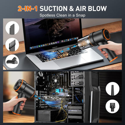 Handheld Car Vacuum Cleaner & Air Duster, 9000PA