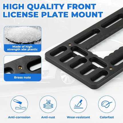 DriveForge ForjaRuta License Plate Holder Universal, Front License Plate Bracket 12*6'' — Auto & Moto