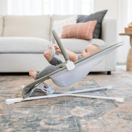 Highland Baby Bouncer | Infant 0-6 Months | 3-Position Recline | Sage Tweed