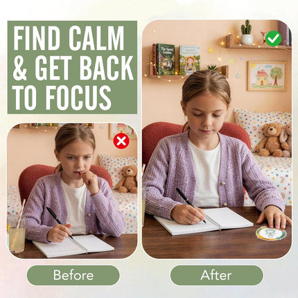 90 Pcs Calm Stickers for Anxiety, 2 Textured Fidget Strips, Mindfulness Box Breathing Stickers