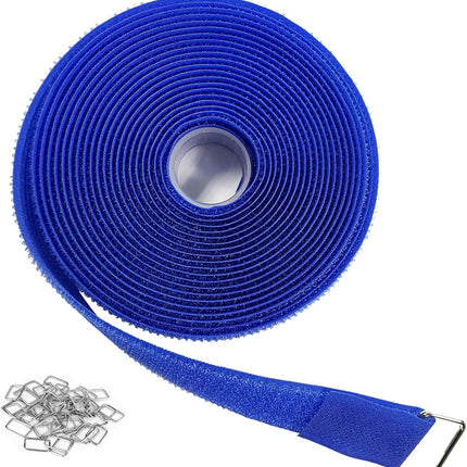 HomeChef ChefDelHogar YMCRLUX 1"x16ft Hook and Loop Straps with 25 Metal Buckles — Kitchen & Home