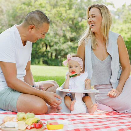 White Baby Floor Seat Tray Attachment