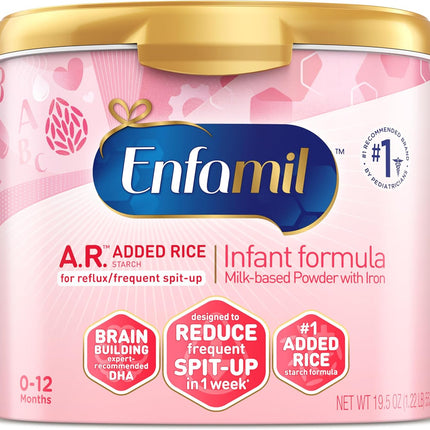 Enfamil A.R. Infant Formula Powder Tub, 19.5 Oz