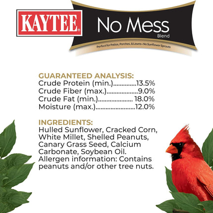 No Mess Wild Bird Food Seed Blend, 10 lb