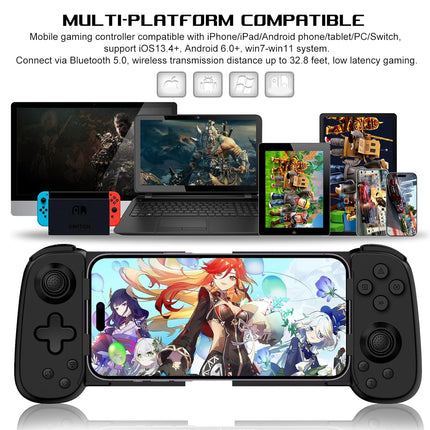 Wireless Mobile Gaming Controller for Phones, Tablets, Consoles & PC