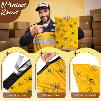 10x13 Inch Waterproof Poly Mailers, 100 Pack