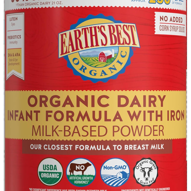 Organic Dairy Baby Formula with Iron, DHA and ARA, 32 oz